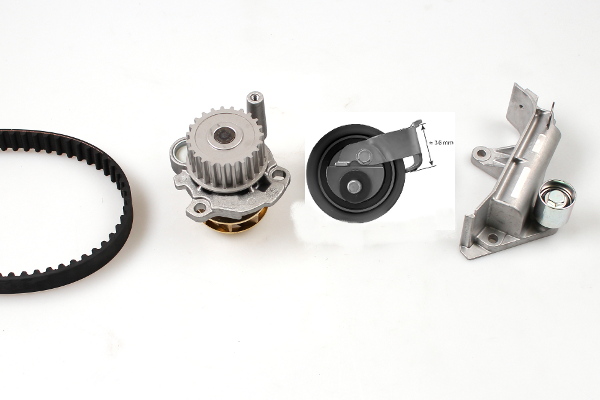 HEPU Vandpumpe + tandremssæt pk05474 for VAG VW