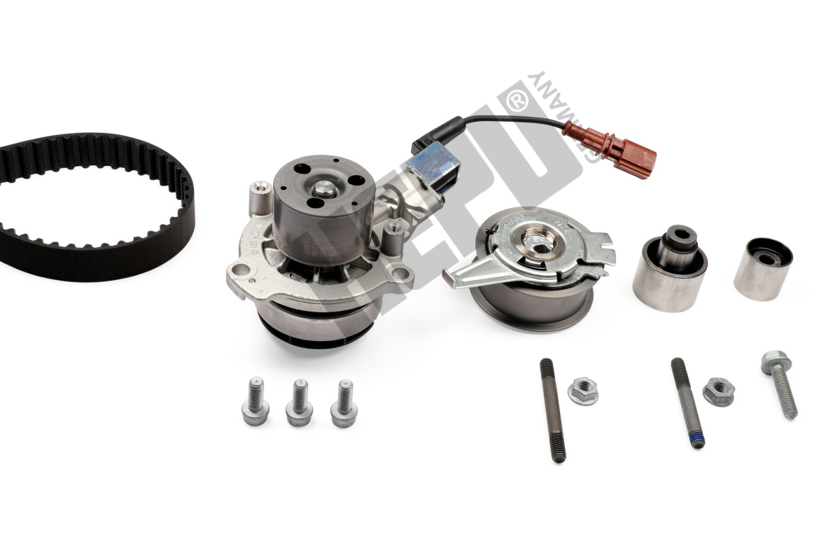 HEPU Vandpumpe + tandremssæt pk06690 for AUDI VW PORSCHE VAG
