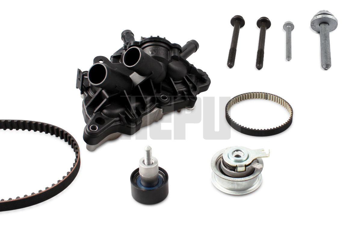 HEPU Vandpumpe + tandremssæt pk06850 for VW VAG