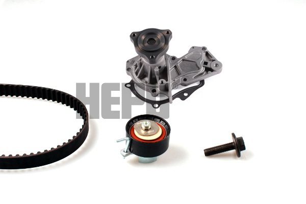 HEPU Vandpumpe + tandremssæt pk02690 for VOLVO FORD FIAT MAZDA