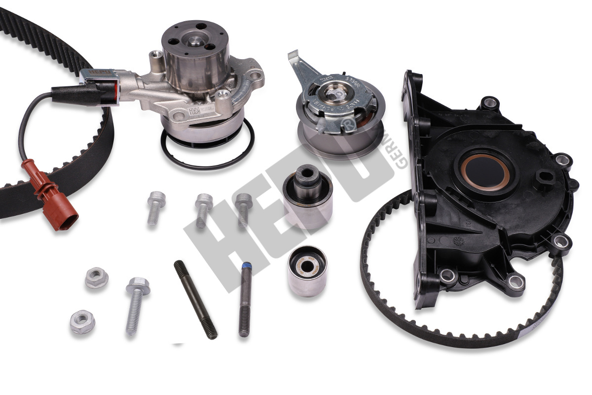 HEPU Vandpumpe + tandremssæt pk06691 for VAG MAN VW PORSCHE