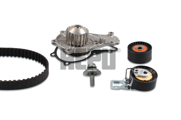 HEPU Vandpumpe + tandremssæt pk08036 for FORD OPEL VOLVO FIAT PEUGEOT CITROËN/PEUGEOT CITROËN MAZDA MITSUBISHI SANTANA TOYOTA MINI