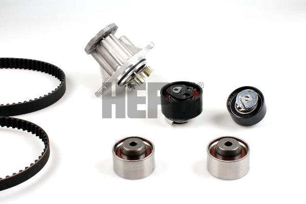 HEPU Vandpumpe + tandremssæt pk09040 for CITROËN/PEUGEOT FORD VOLVO HYUNDAI JAGUAR CITROËN FIAT LAND ROVER MITSUBISHI DONGNAN (SOUEAST) BRILLIANCE