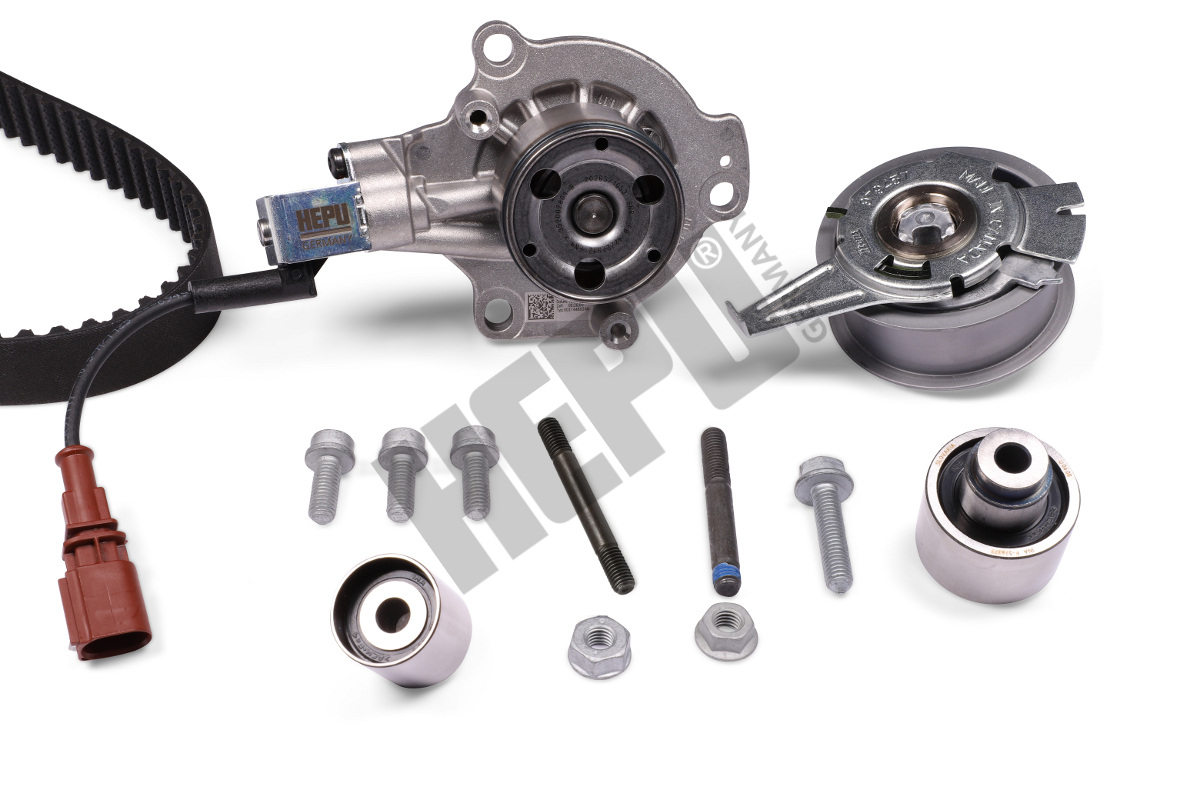 HEPU Vandpumpe + tandremssæt pk06692 for VW PORSCHE VAG
