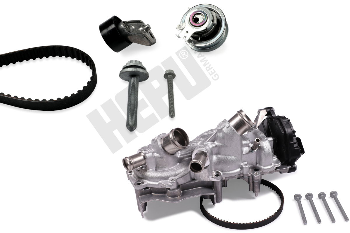 HEPU Vandpumpe + tandremssæt PK55010 for VW AUDI VAG