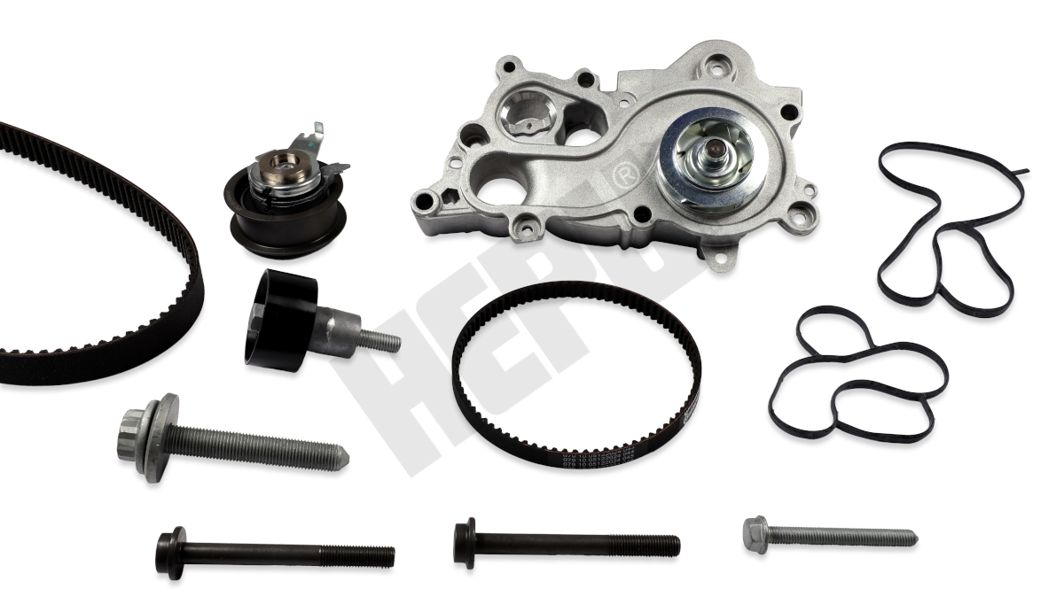 HEPU Vandpumpe + tandremssæt pk06651 for VAG VW SKODA (SVW)
