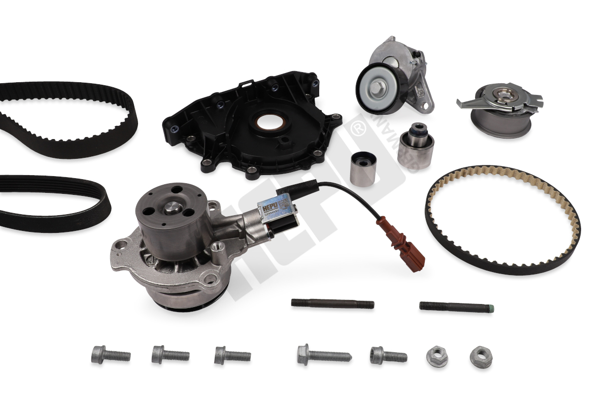 HEPU Vandpumpe + tandremssæt PK06691-XT1 for VAG VW AUDI PORSCHE MAN