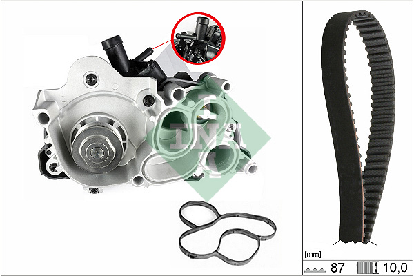 SCHAEFFLER INA Vandpumpe + tandremssæt 530074230 for VW