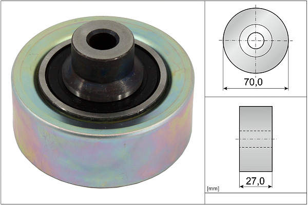 SCHAEFFLER INA Medløberhjul, multi-V-rem 532047410 for PEUGEOT