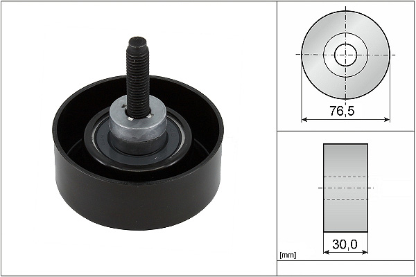 SCHAEFFLER INA Medløberhjul, multi-V-rem 532045810 for FORD