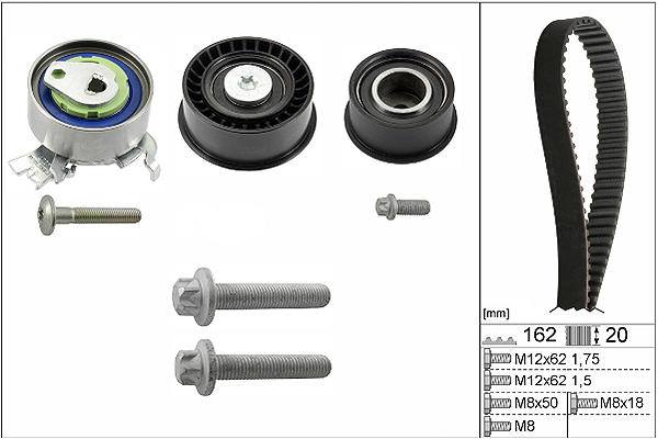 SCHAEFFLER INA Tandremssæt 530044310 for VAUXHALL CHEVROLET GENERAL MOTORS