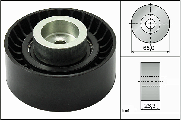 SCHAEFFLER INA Medløberhjul, multi-V-rem 532047010 for FORD PEUGEOT FIAT JAGUAR