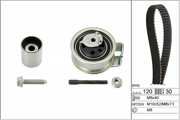 SCHAEFFLER INA Tandremssæt 530017610 for FORD VW