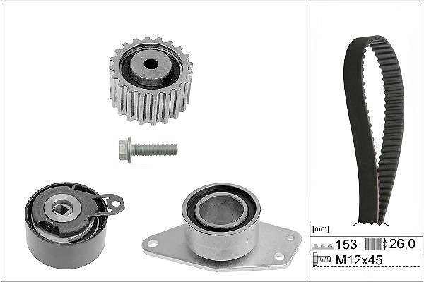 SCHAEFFLER INA Tandremssæt 530035710 for DACIA