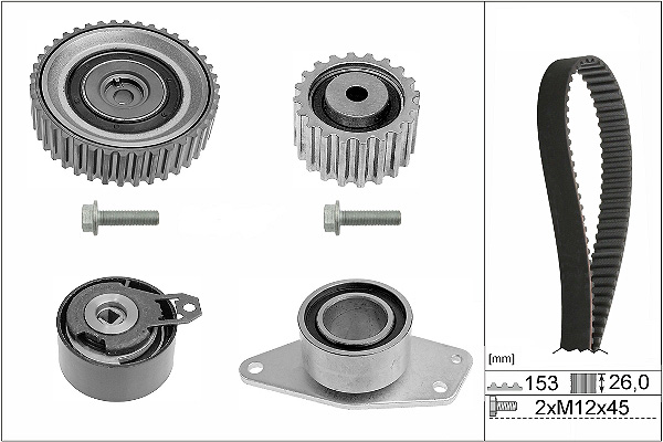 SCHAEFFLER INA Tandremssæt 530019410 for VAUXHALL GENERAL MOTORS OPEL DACIA