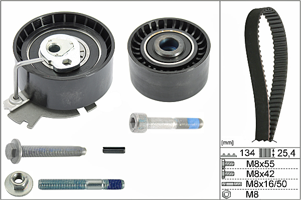 SCHAEFFLER INA Tandremssæt 530037910 for PEUGEOT PEUGEOT (DF-PSA)