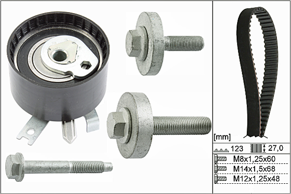 SCHAEFFLER INA Tandremssæt 530019710 for DACIA NISSAN SUZUKI