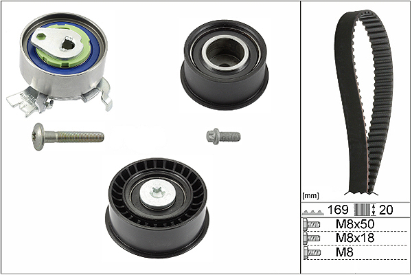 SCHAEFFLER INA Tandremssæt 530007810 for VAUXHALL GENERAL MOTORS CHEVROLET