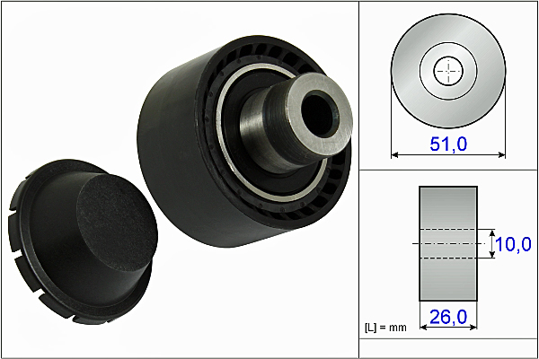 SCHAEFFLER INA Medløberhjul, multi-V-rem 532033410 for PEUGEOT FORD MAZDA