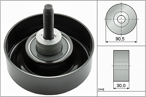 SCHAEFFLER INA Medløberhjul, multi-V-rem 532040530 for FORD