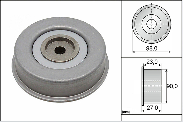 SCHAEFFLER INA Medløberhjul, multi-V-rem 532038120 for KIA MITSUBISHI