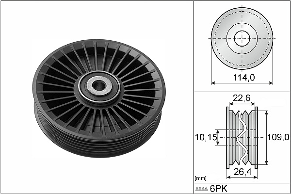 SCHAEFFLER INA Medløberhjul, multi-V-rem 532010810 for VAUXHALL MERCEDES-BENZ