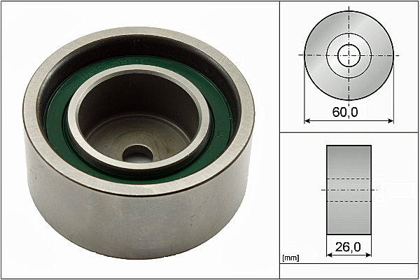 SCHAEFFLER INA Medløberhjul, multi-V-rem 532036720 for VAUXHALL GENERAL MOTORS DACIA