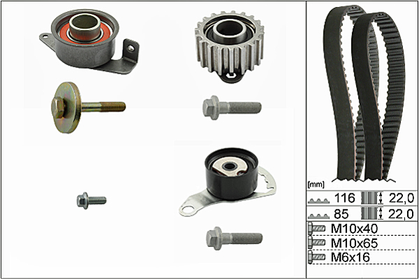 SCHAEFFLER INA Tandremssæt 530010410 for FORD MAZDA