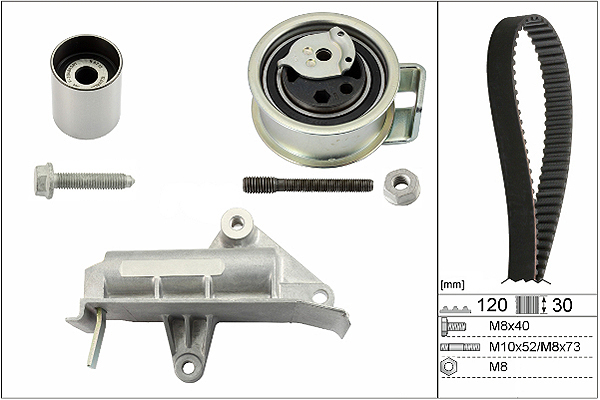 SCHAEFFLER INA Tandremssæt 530017710 for FORD VW SKODA