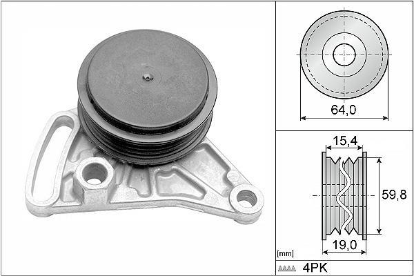 SCHAEFFLER INA Strammehjul, kilerem 531030910 for AUDI