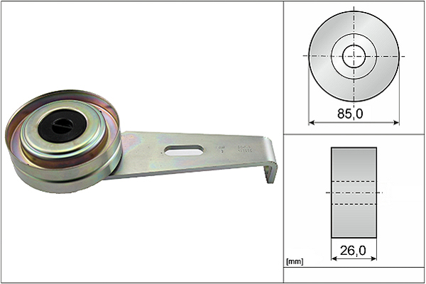 SCHAEFFLER INA Strammehjul, kilerem 531009710 for PEUGEOT FIAT