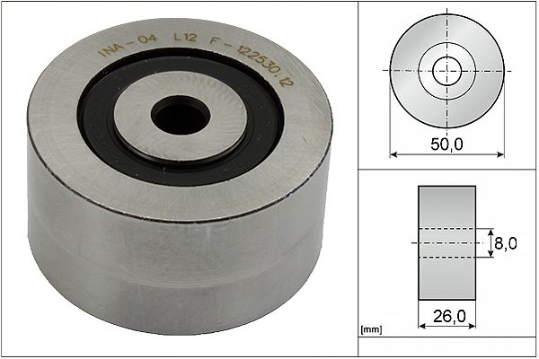 SCHAEFFLER INA Medløberhjul, multi-V-rem 532014310 for PEUGEOT FIAT