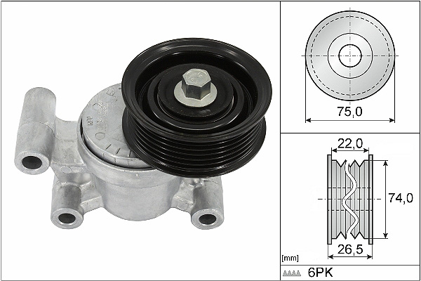 SCHAEFFLER INA Remstrammer, kilerem 534029310 for MAZDA MAZDA (CHANGAN)