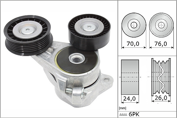 SCHAEFFLER INA Remstrammer, kilerem 534030910 for FORD