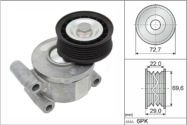 SCHAEFFLER INA Remstrammer, kilerem 534024910 for FORD VOLVO MAZDA