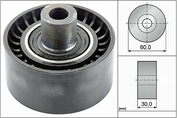SCHAEFFLER INA Medløberhjul, multi-V-rem 532053810 for PEUGEOT LEXUS FIAT