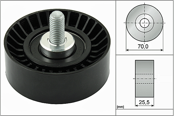 SCHAEFFLER INA Medløberhjul, multi-V-rem 532054510 for FORD MAZDA