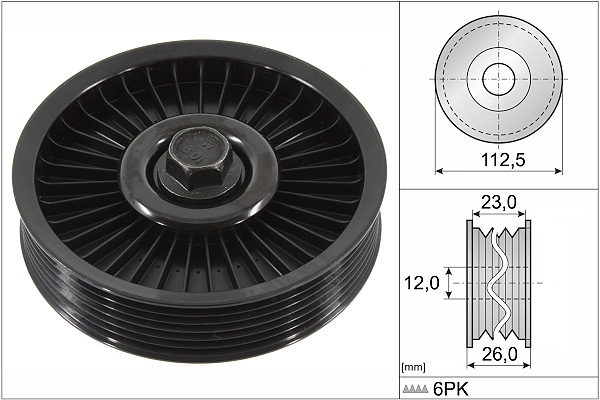 SCHAEFFLER INA Medløberhjul, multi-V-rem 532059410 for CHEVROLET DAEWOO