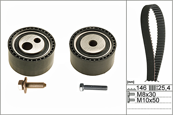 SCHAEFFLER INA Tandremssæt 530044610 for PEUGEOT CITROËN (DF-PSA) LANCIA FIAT