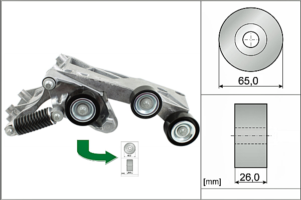 SCHAEFFLER INA Remstrammer, kilerem 534044610 for MERCEDES-BENZ