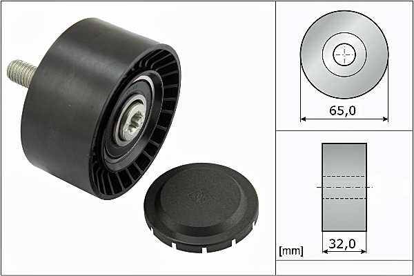 SCHAEFFLER INA Medløberhjul, multi-V-rem 532066010 for BMW MINI