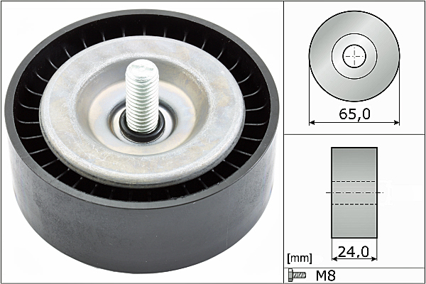 SCHAEFFLER INA Medløberhjul, multi-V-rem 532078210 for FORD
