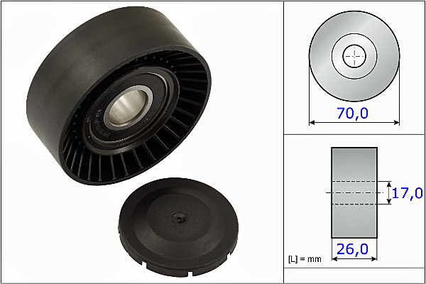 SCHAEFFLER INA Strammehjul, kilerem 531089110 for VOLVO TOYOTA LEXUS LOTUS