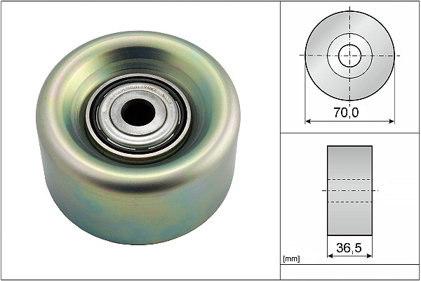 SCHAEFFLER INA Medløberhjul, multi-V-rem 532078010 for DACIA NISSAN