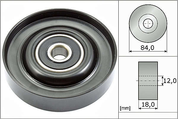 SCHAEFFLER INA Medløberhjul, multi-V-rem 532078510 for NISSAN