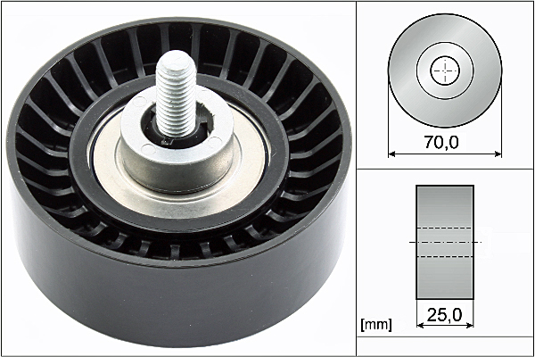 SCHAEFFLER INA Medløberhjul, multi-V-rem 532065510 for FORD VOLVO