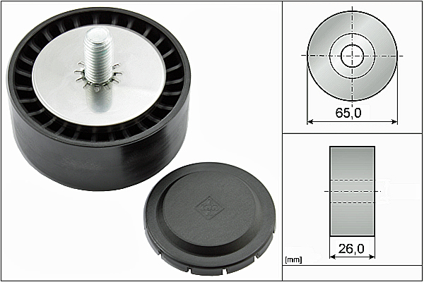 SCHAEFFLER INA Medløberhjul, multi-V-rem 532080210 for MERCEDES-BENZ