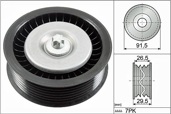 SCHAEFFLER INA Medløberhjul, multi-V-rem 532080810 for MERCEDES-BENZ