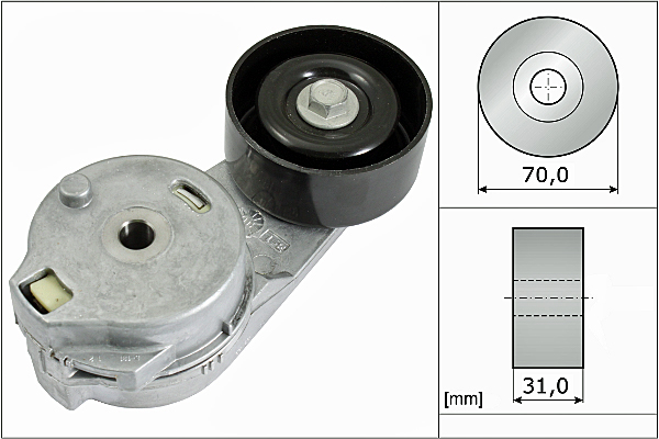 SCHAEFFLER INA Remstrammer, kilerem 534054810 for CHEVROLET AUDI AGRALE FORD