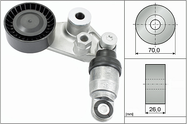 SCHAEFFLER INA Remstrammer, kilerem 534029710 for SSANGYONG
